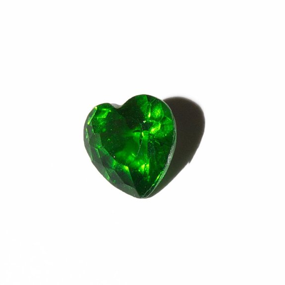 May birthstone heart 5mm floating locket charm - Click Image to Close
